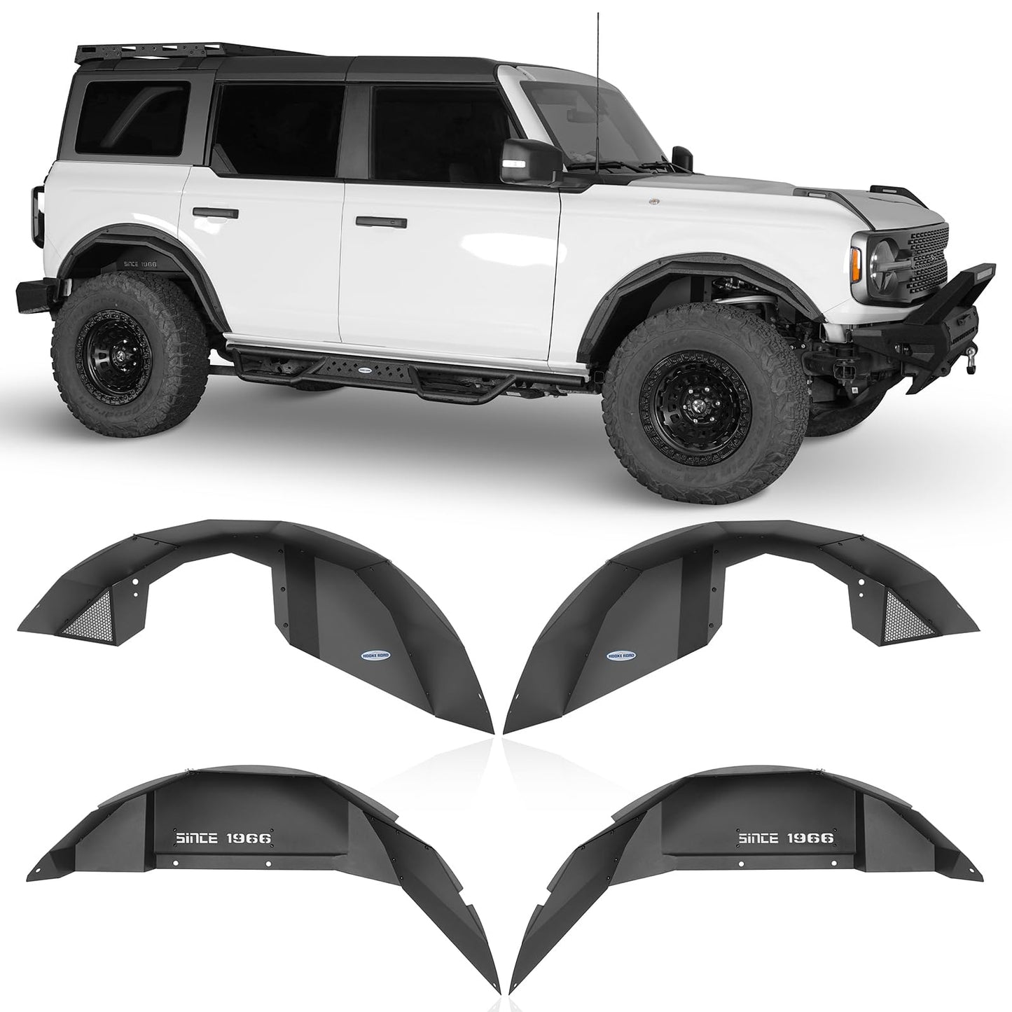 Bronco Inner Fender Liners Mud Guard Kit 2/4 Doors