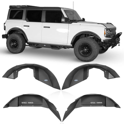 Bronco Inner Fender Liners Mud Guard Kit 2/4 Doors