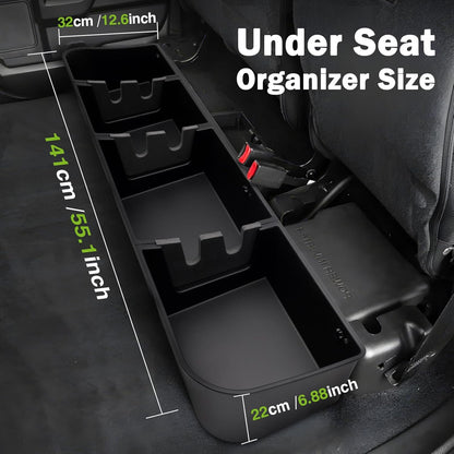 Under Seat Storage Organizer for 2015-2026 Ford F-150 & 2017-2025 F-Series Super Duty (Black)