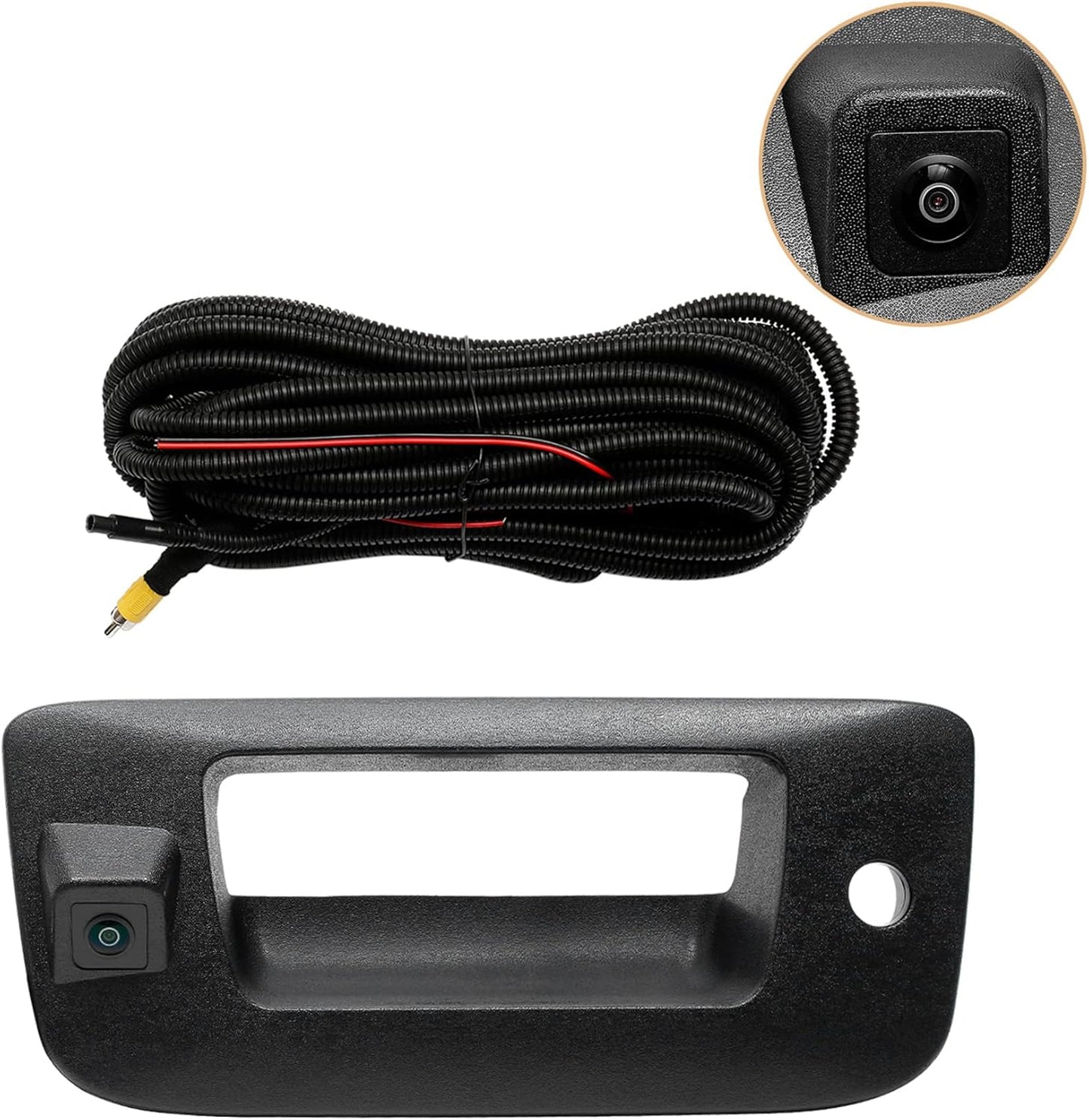 Tailgate Handle Backup Camera for 2007-2014 Chevy/GMC HD/1500 - 170° View, Waterproof