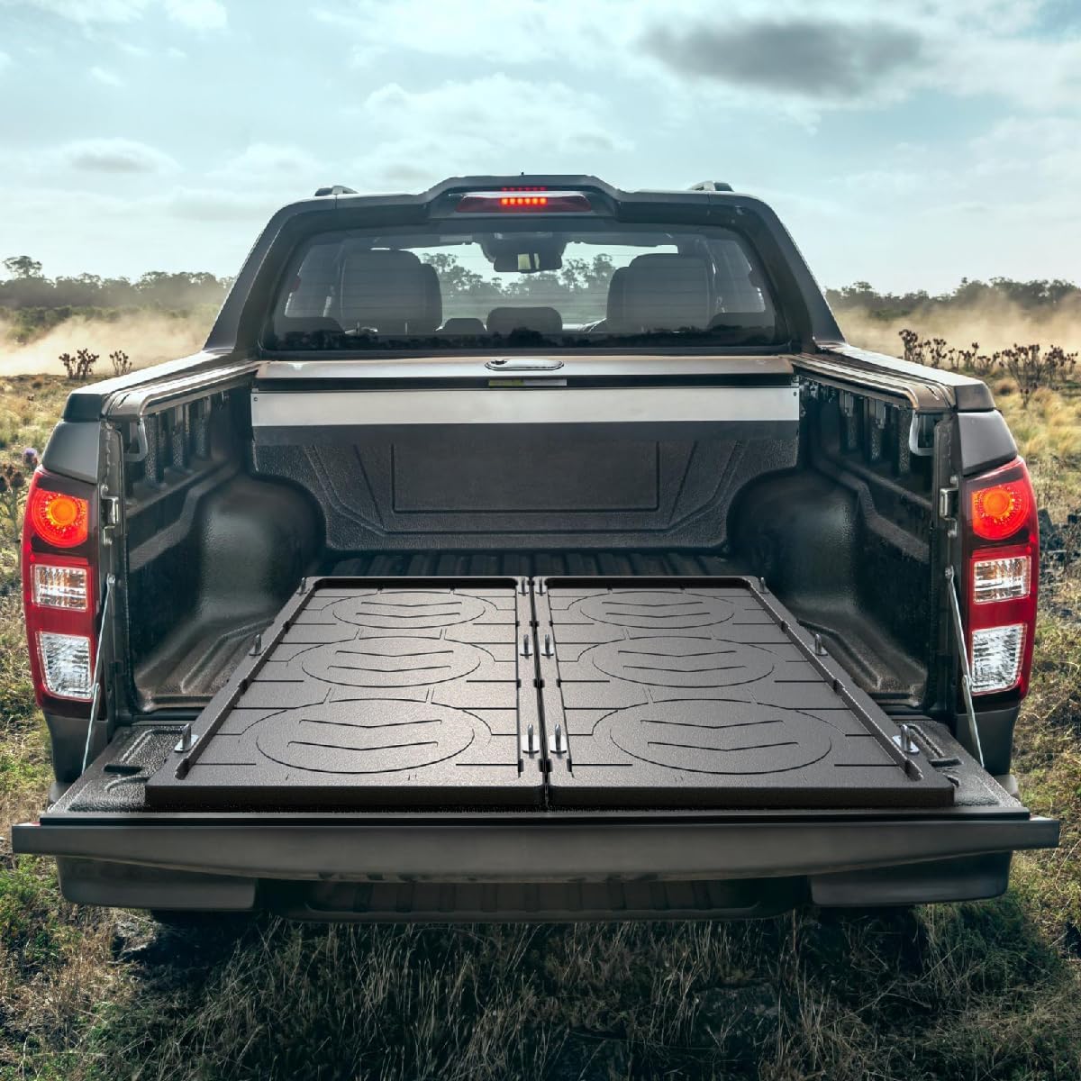 Heavy Duty Slide-Out Truck Bed Tray - Fits 5.5'+ Beds for Easy Cargo Access