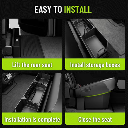 Upgraded Rear Underseat Storage Box for 2015-2026 Ford F-150 SuperCrew & 2017-2026 Super Duty Crew Cab