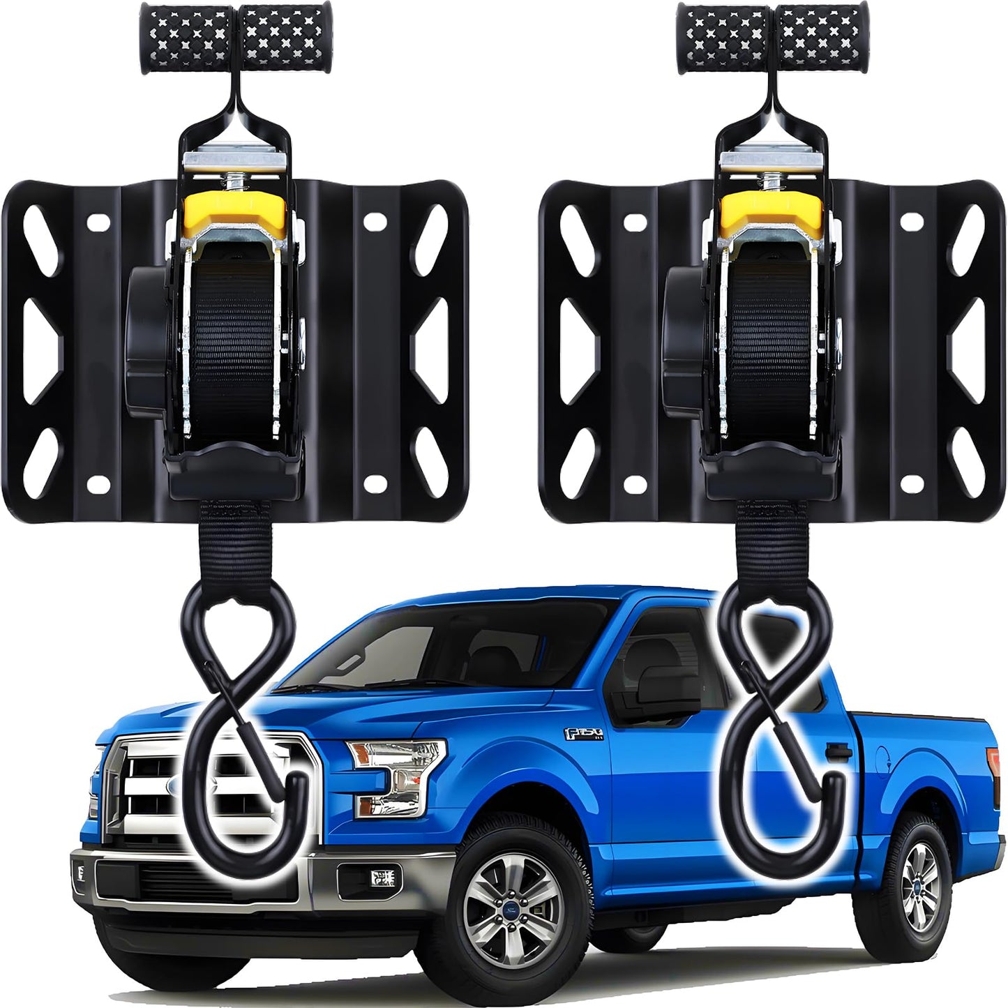 Retractable Ratchet Straps for Ford F-Series Truck Beds