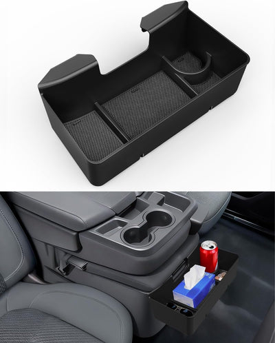 Hanging Console Organizer Box for 2019-2026 Chevy/GMC 1500 & HD (Split-Bench Seat Only) - Multi-Compartment