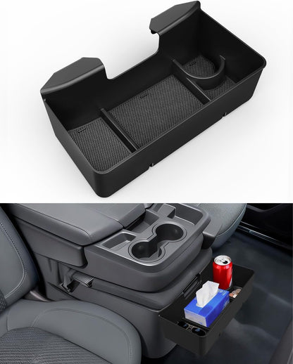 Hanging Console Organizer Box for 2019-2026 Chevy/GMC 1500 & HD (Split-Bench Seat Only) - Multi-Compartment