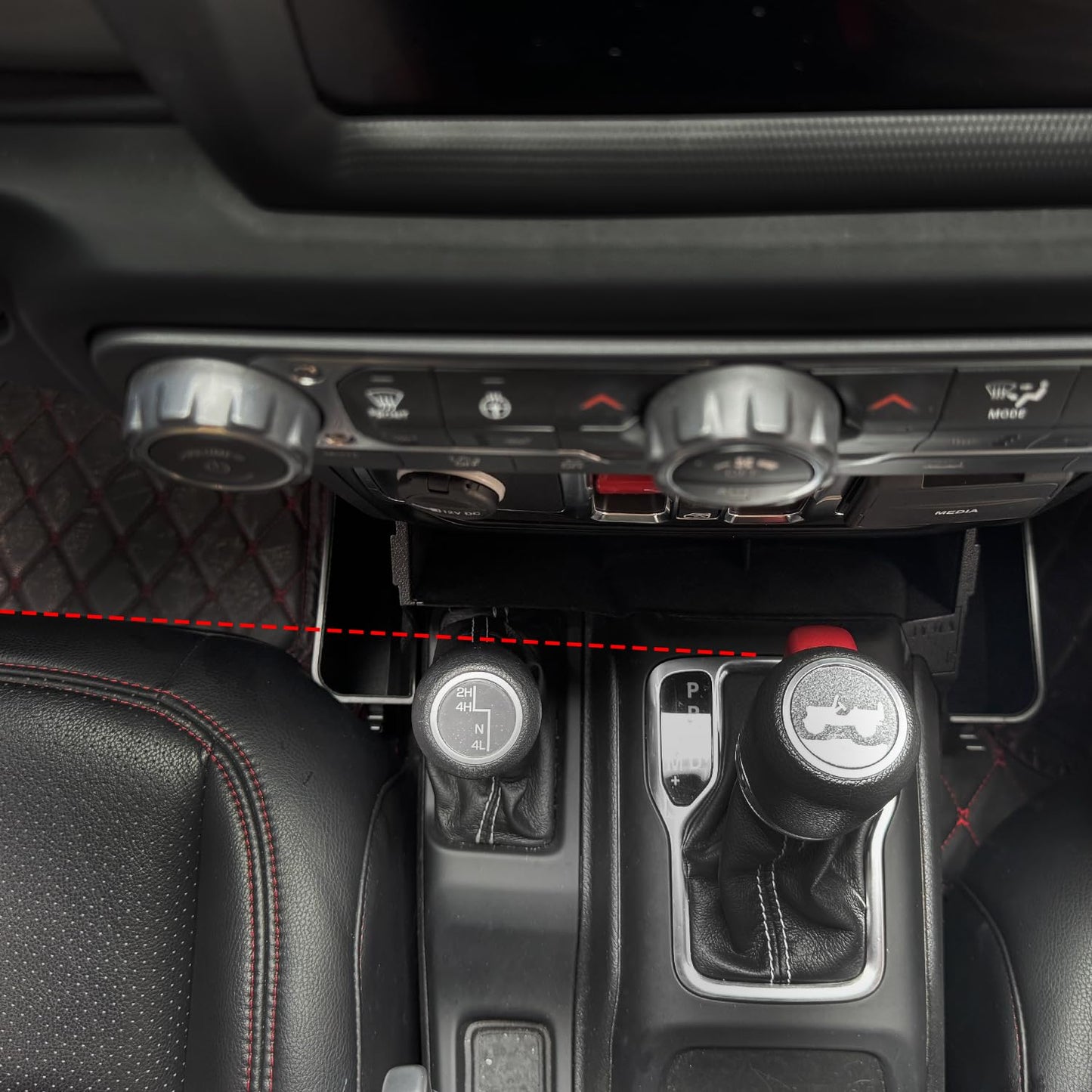 Center Console Gear Shift Organizer Tray for 2018-2026 Jeep Wrangler JL & Gladiator JT (Patent Design)
