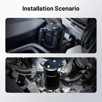Air Oil Separator (Catch Can) for 2014-2018 GM 1500 & 2015-2020 SUVs 5.3L/6.2L - 3oz Tank