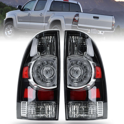Tail Lights for 2005-2015 Toyota Tacoma, Red Lens, Halogen