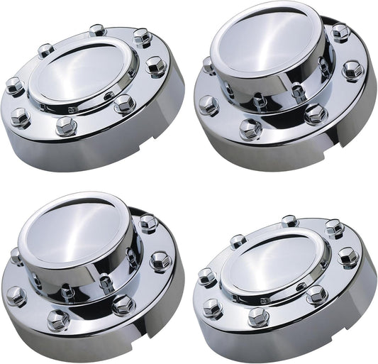 Chrome Dually Wheel Center Cap for 2011-2018 Dodge Ram 3500 DRW - 8-Lug 10-Hole Alloy