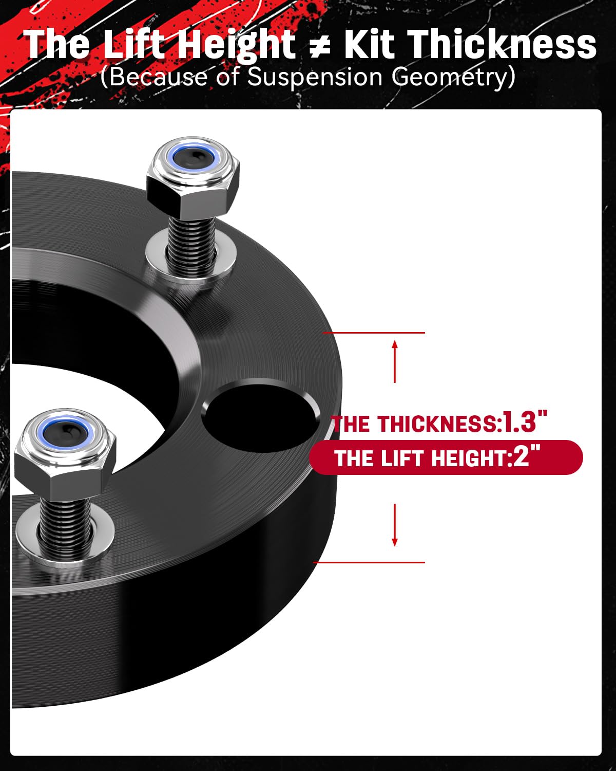 3" Front Leveling Kit for 2004-2026 Ford F-150 2WD/4WD & 2003-2018 Expedition - Forged Spacers