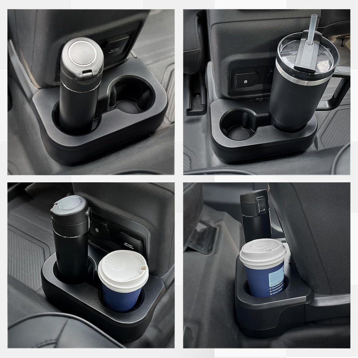 Removable Rear Dual Cup Holder for 2021-2024 Ford Bronco 2/4-Door (Excludes 2025)