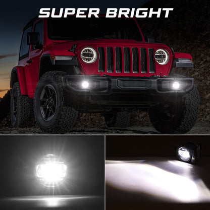 Jeep Gladiator/Wrangler JL LED Fog Lights Kit