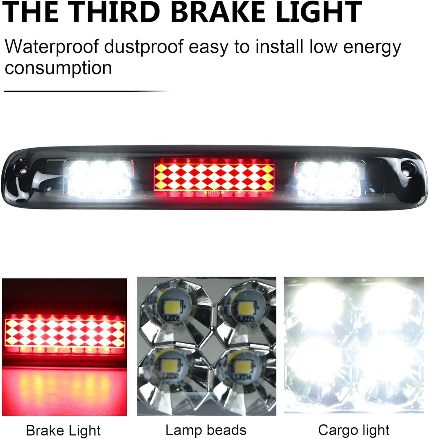 LED Third Brake Light for 1999-2007 Chevy/GMC 1500/2500/3500 Classic - Cargo Lamp