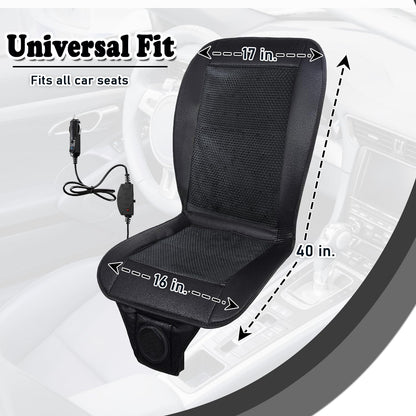 Cooling Car Seat Cushion - Black, Adjustable Temperature
