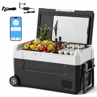 12V Refrigerator (37QT) - APP Control, -4℉~68℉, Portable for Car/Camping/Boat