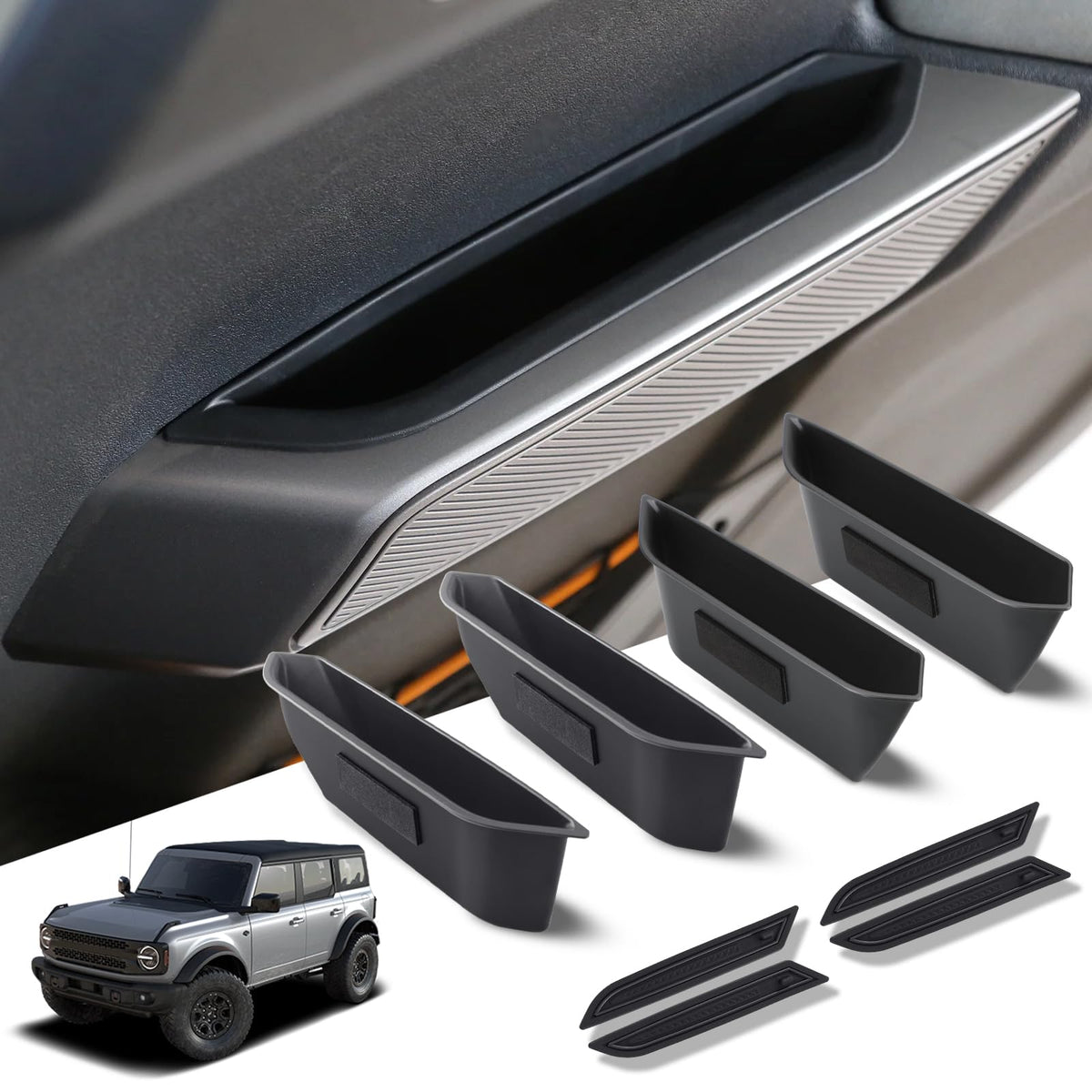 4 Door Handle Storage Box fit for 2021-2026 Ford Bronco