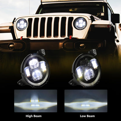 JL JT 9" RGBW Halo Fog Lights with App Control and Music Mode
