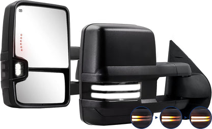 Towing Mirror for Silverado Sierra for 2007-2013 Chevy Silverado GMC Sierra - OHMU