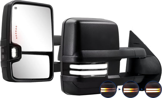 Towing Mirror for Silverado Sierra for 2007-2013 Chevy Silverado GMC Sierra - OHMU