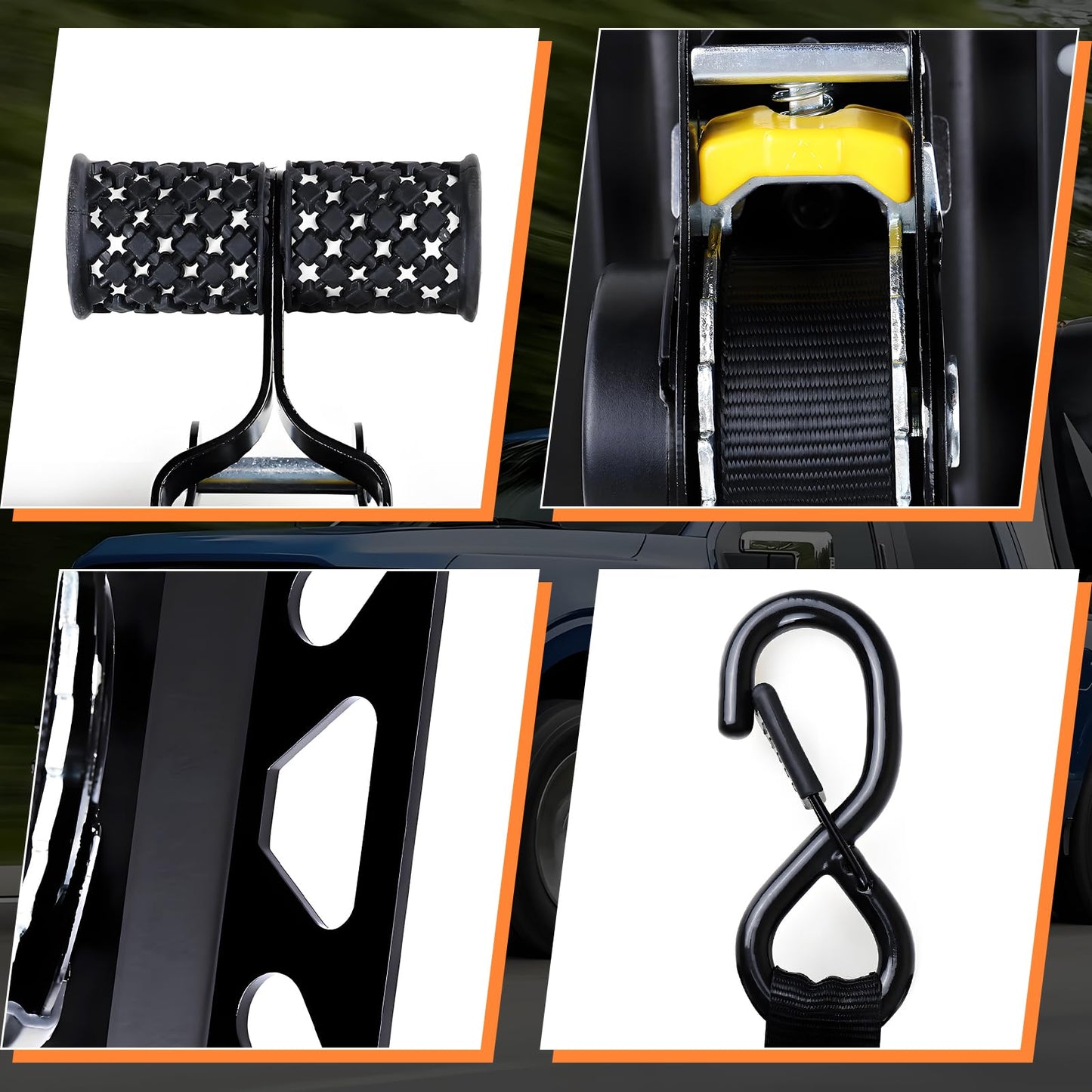 Retractable Ratchet Straps for Ford F-Series Truck Beds