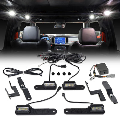 4PC Interior LED Dome Light Kit For Ford Bronco 2021+