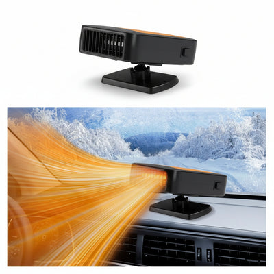 2026 Upgraded 12V Portable Car Heater - Plugs into Cigarette Lighter, 360° Rotatable Defroster