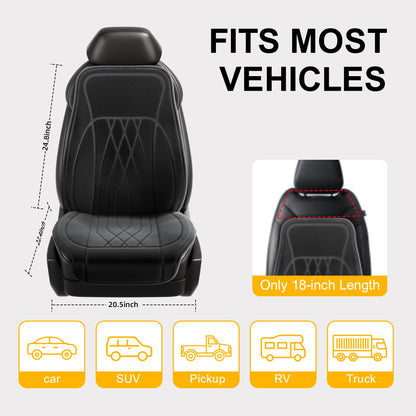 Lumbar Support Car Seat Cushion with Timer - Universal Fit for Car/Truck/SUV