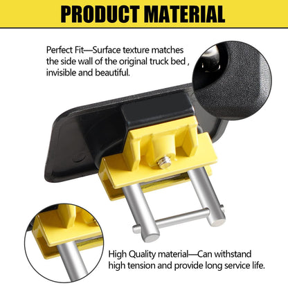 Retractable Truck Bed Tie Down Anchors for F150 Silverado RAM