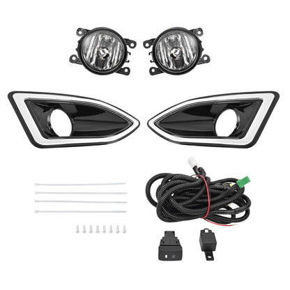 Ford Edge Fog Light Kit with Bezel, Clear Lens