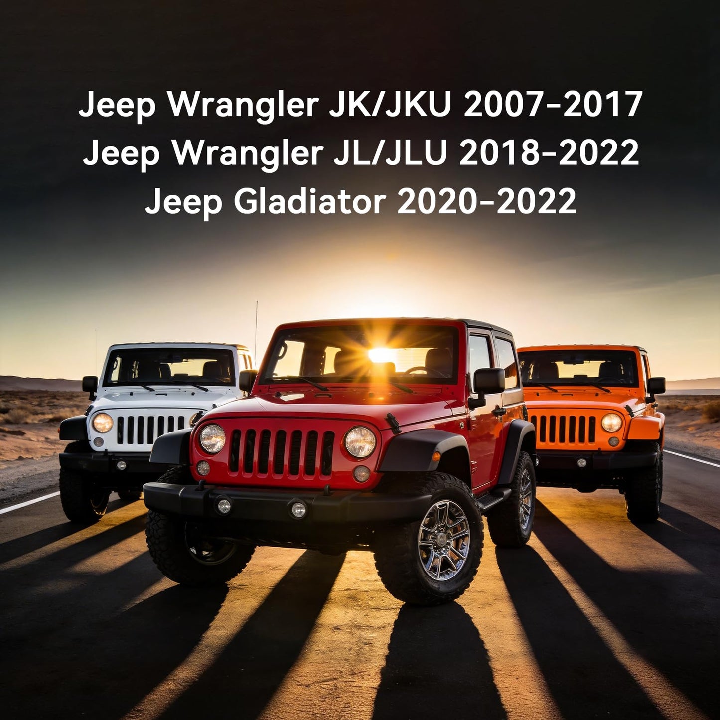 Aluminum American Flag Hood Latches for Jeep Wrangler JK JL Gladiator