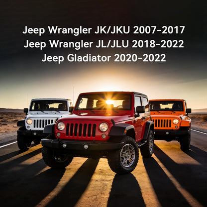 Aluminum American Flag Hood Latches for Jeep Wrangler JK JL Gladiator
