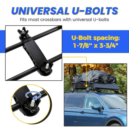 59"x39"x5.1" Heavy-Duty Roof Basket - 250 lb Capacity, Universal Fit for Car/SUV