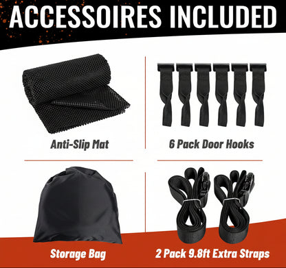 21ft³ Waterproof Rooftop Cargo Bag - 840D Heavy-Duty, w/Mat/Hooks/Lock for All Vehicles
