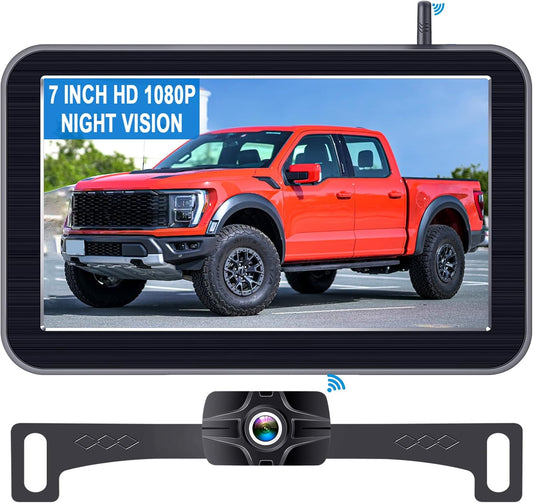 7-Inch Wireless Backup Camera for Truck ,Pickup, Trailer, Cars - OHMU