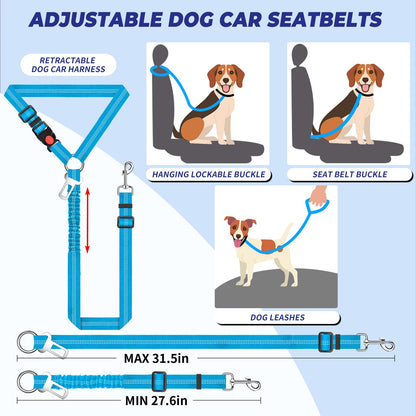 Hard Bottom Dog Hammock Back Seat Extender for Dogs for F150, RAM1500, Silverado - OHMU