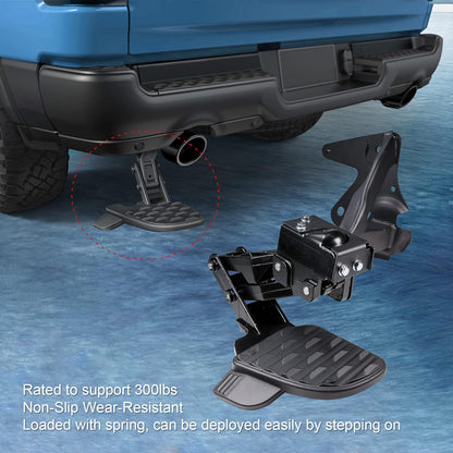 Retractable Rear Bumper Step for 2019-2022 Ram 1500 DT (Dual Exhaust) - Replaces 82215289AG/AH