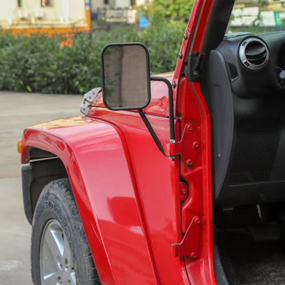 Jeep Wrangler Quick Release Side View Mirrors, 2 Pack