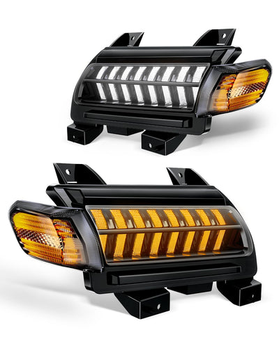 Smoke Lens LED Fender Lights - DRL & Turn Signals for 2018-2024 Jeep JL & Gladiator