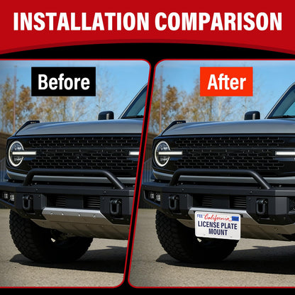 Bronco 2021-24 License Plate Frame for Modular Bumper