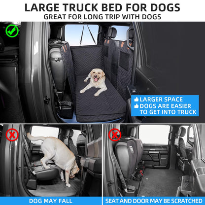 Dog Hammock for Truck,Back Seat Pet Cover for Dogs,Back Seat Extender for Truck F150 & F-Series, RAM1500