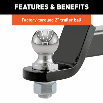 Class III 2" Loaded Ball Mount with 2" Ball - 45036