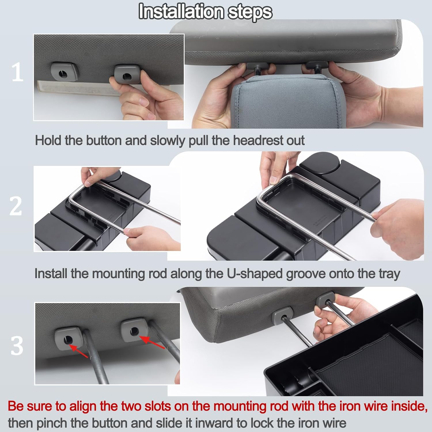JDMCAR Upgrade Front Center Seat Headrest Organizer Compatible with 2011-2024 2025 Ford F150 F250 F350 F450 F550 F650 Accessories, Coin Container Storage Box with Non-Slip Silicone Mat(Jump Seat Only)