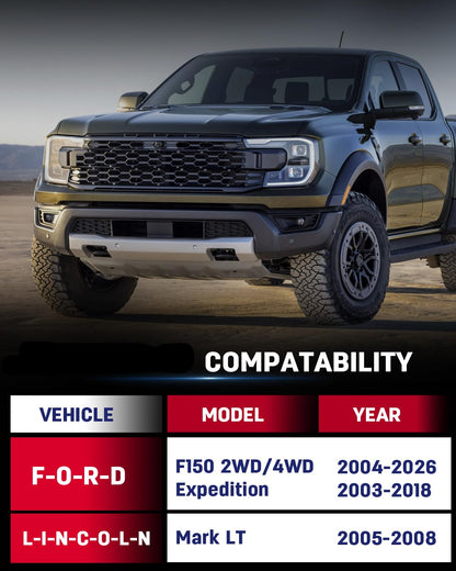 3" Front Leveling Kit for 2004-2026 Ford F-150 2WD/4WD & 2003-2018 Expedition - Forged Spacers
