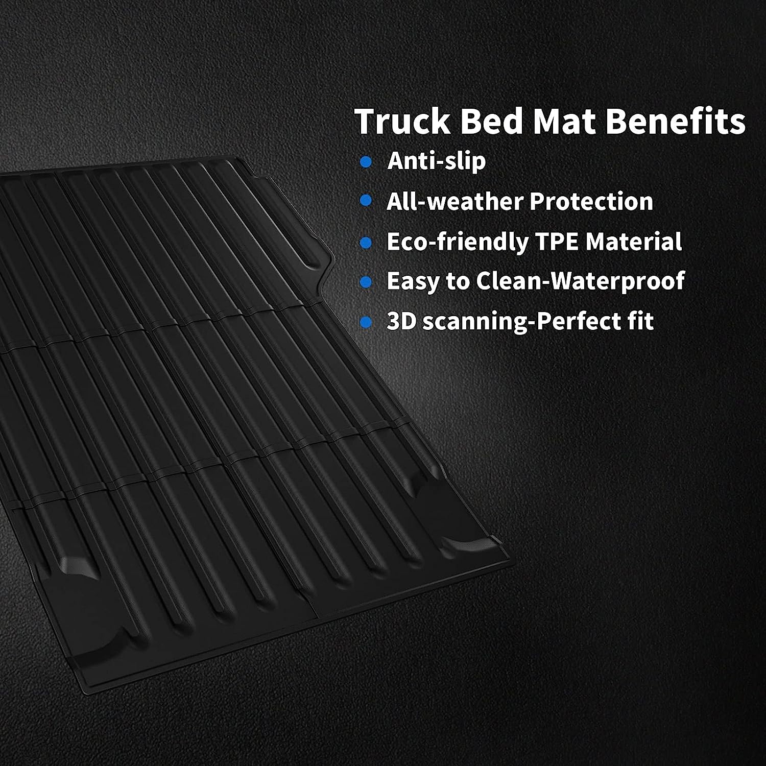 Truck Bed Mat for Ford Maverick Accessories 2022 2023,Gasoline/Hybrid - OHMU