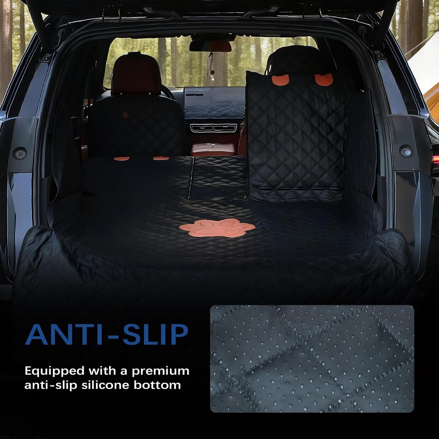 100% Waterproof Split Cargo Liner - Heavy-Duty w/60/40 Bench & Armrest Pass-Through, Machine Washable, Non-Slip