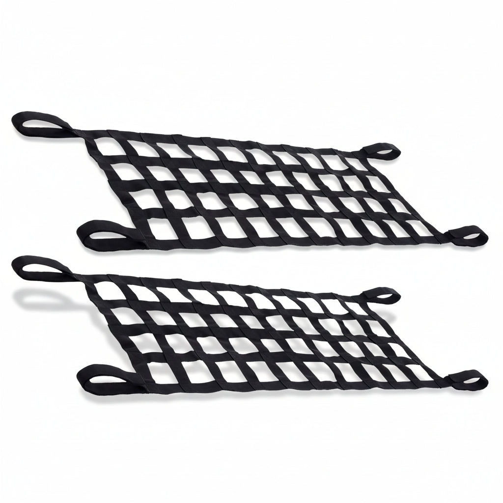 2-Pack Mesh Cargo Net / Hammock for Jeep Wrangler & Gladiator (1987-2022)