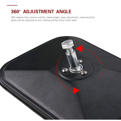 Jeep Wrangler Quick Release Side View Mirrors, 2 Pack