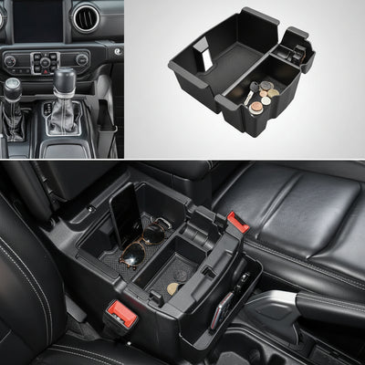 4PCS Center Console Organizer for Jeep Wrangler JL & Gladiator JT (2018-2026)