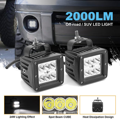 6x LED Fog Work Light Kit for Ford Raptor 2017-2020