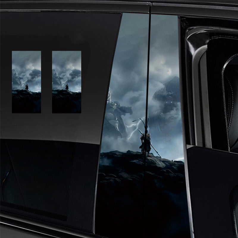 ﻿Universal Car Center B Pillar Sticker - Black Myth Wukong
